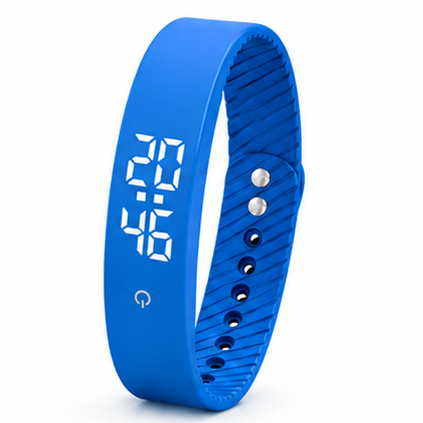 Vibration Loop Ban Alarm Watch & Fitness Tracker | Royal Blue