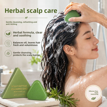Oriental Arborvitae Isatis Leaf Herbal Shampoo Bar