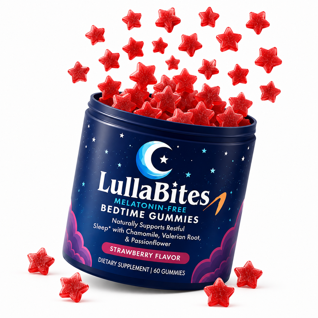 Lulla Bites Sleep Gummies Iron Box