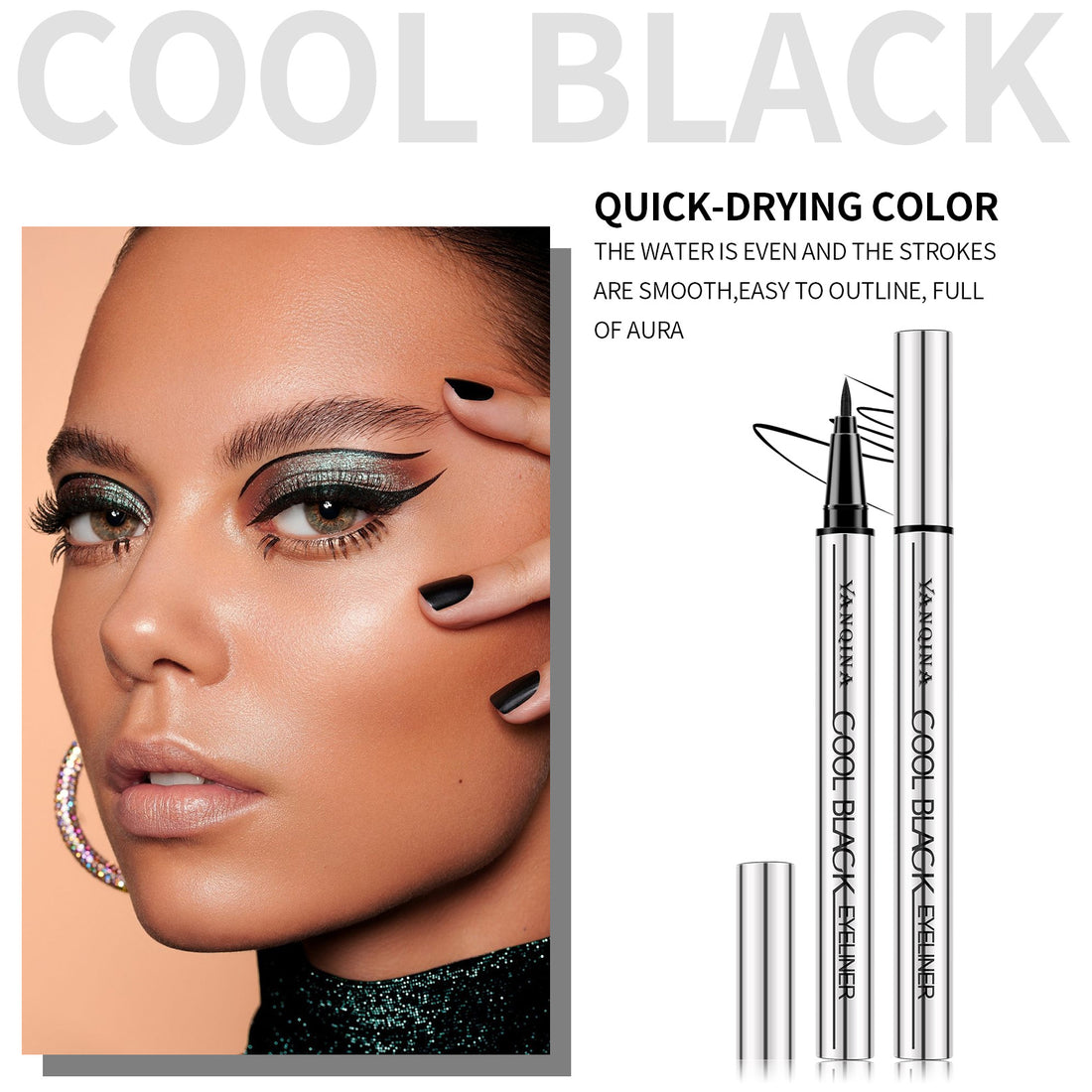 Quick-Dry Waterproof Liquid Eyeliner Pen