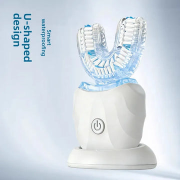 Smart U-Shaped Sonic Electric Toothbrush with Red Blue Light