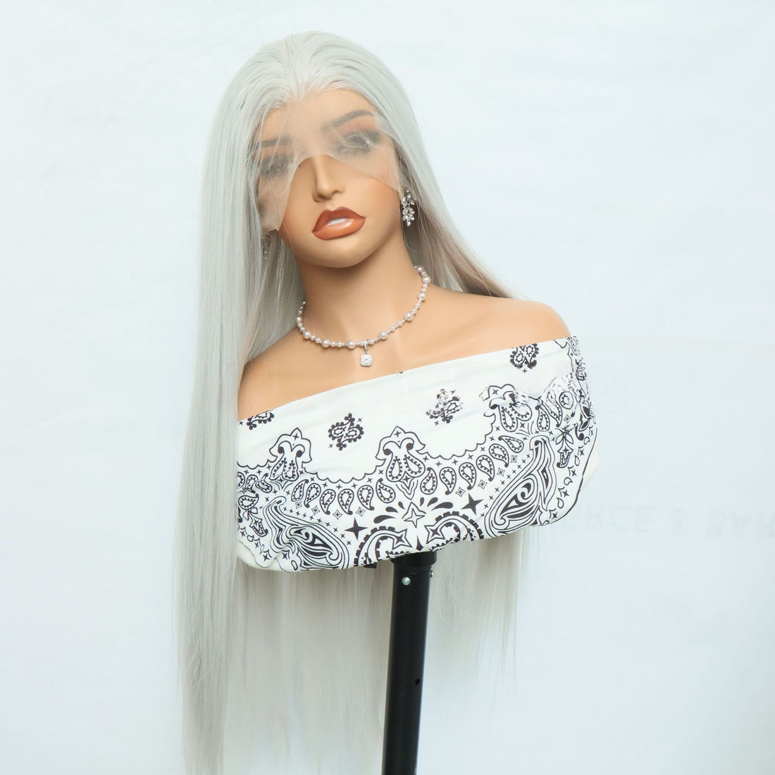 Silver Grey High-temperature Silk Lace Wig Cap