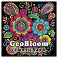 Coloring Books for Adults, a paper book with vivid floral mandalas and paisley patterns on a black cover.
