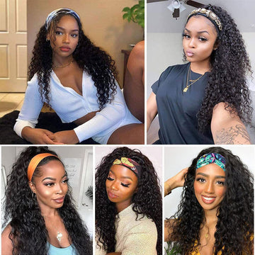 Headband Wig with African Curls