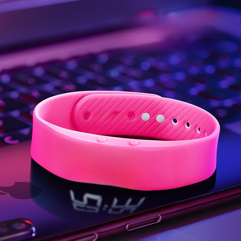 New Cross-Border Powerful Vibrating Alarm Clock Bracelet Electronic Watch Vibrating Silent Dormitory Wake-Up Artifact Step Counting Luminous