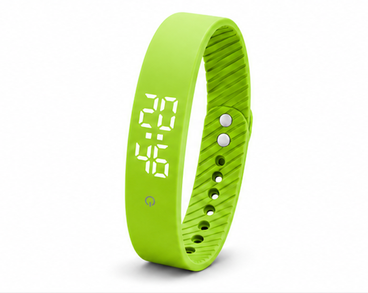 Vibration Loop Ban Alarm Watch & Fitness Tracker | Yellow Green
