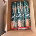 African Box Braids in long, dark synthetic fiber, packaged in clear sleeves with X-Pression labels