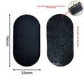 Anti Snoring Mouth Tape includes black oval cotton strips with textured adhesive surfaces and rounded ends