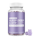 Sleep gummy supplement, Bear Shape Sleep Vitamins in a clear bottle with a purple label and lavender bear-shaped gummies