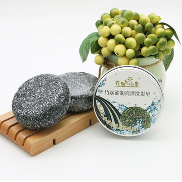 Bamboo Charcoal Shampoo Soap Bar