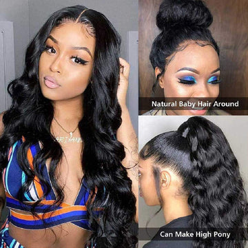 Human Hair Wigs Black
