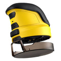 Car Window Ice electric scraper with a bright yellow ABS body, black grip and broad removable scraping blade