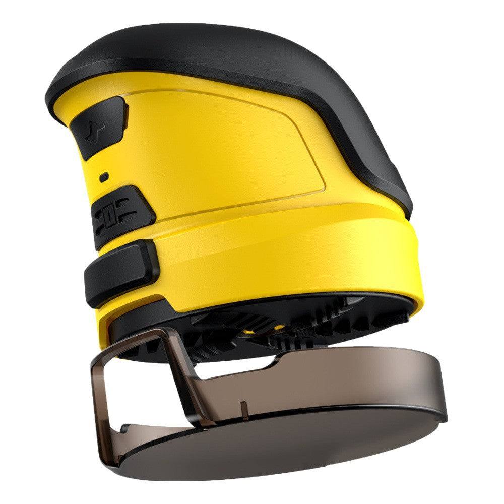 Car Window Ice electric scraper with a bright yellow ABS body, black grip and broad removable scraping blade