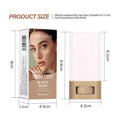 Concealer Foundation Liquid Stick in a pale pink rectangular case with a gold-toned base and matching product box.