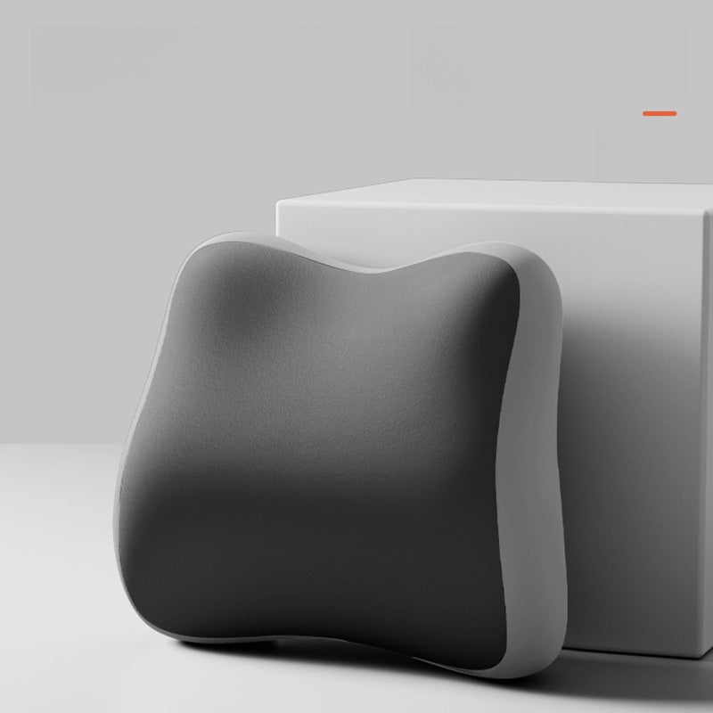 Cushion to prevent buttock pain in dark gray, with a smooth contoured foam surface and raised supportive edges