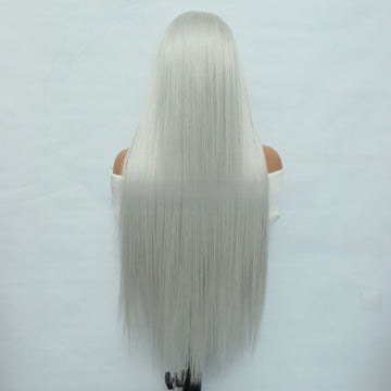 Silver Grey High-temperature Silk Lace Wig Cap