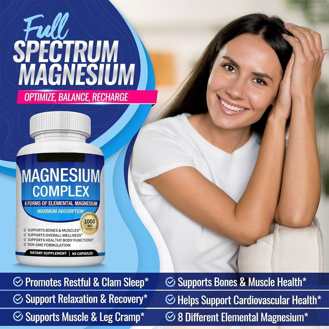 Magnesium Glycinate Magnesium Malate Magnesium Citrate Compound Capsules