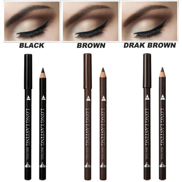 Wooden Waterproof Eyebrow Pencil & Eyeliner