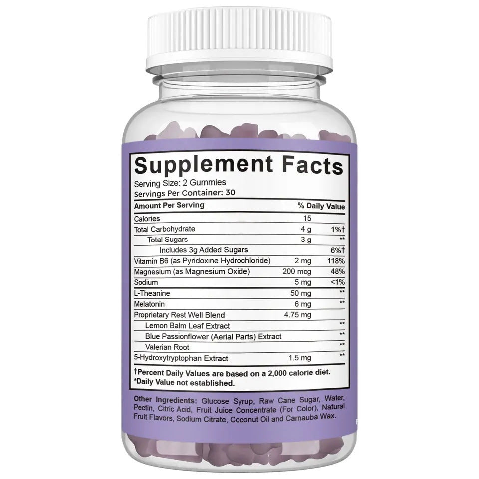 Bear Shape Sleep Vitamins Melatonin Gummies