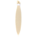 Dirty Braids Fluffy Wig shown as a long, straight platinum-blonde synthetic hair bundle with a smooth texture.