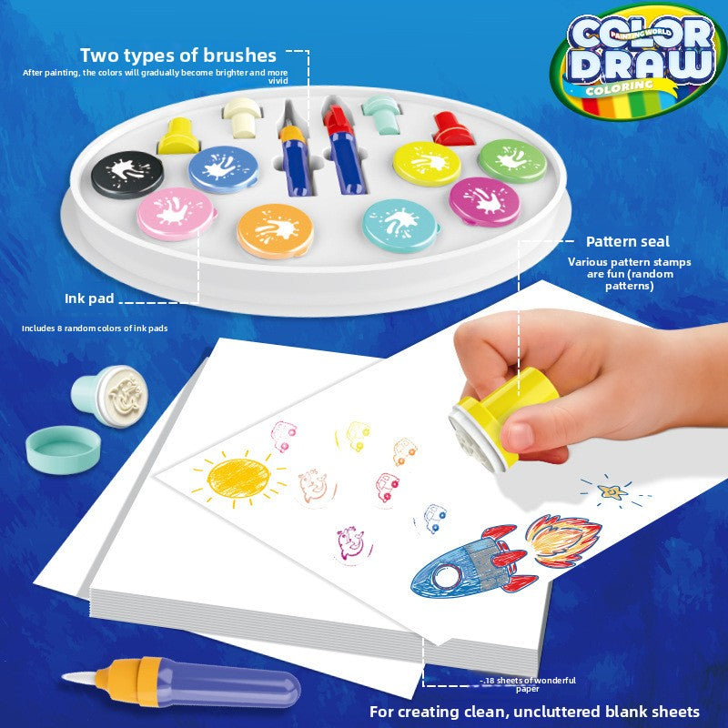 Activity Books | Magic Drawing Pens Set with Magnetic Board