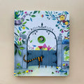 Educational  Picture Books peek-through board book with colorful illustrated leaves, animals, flowers, and a tiger behind a gate
