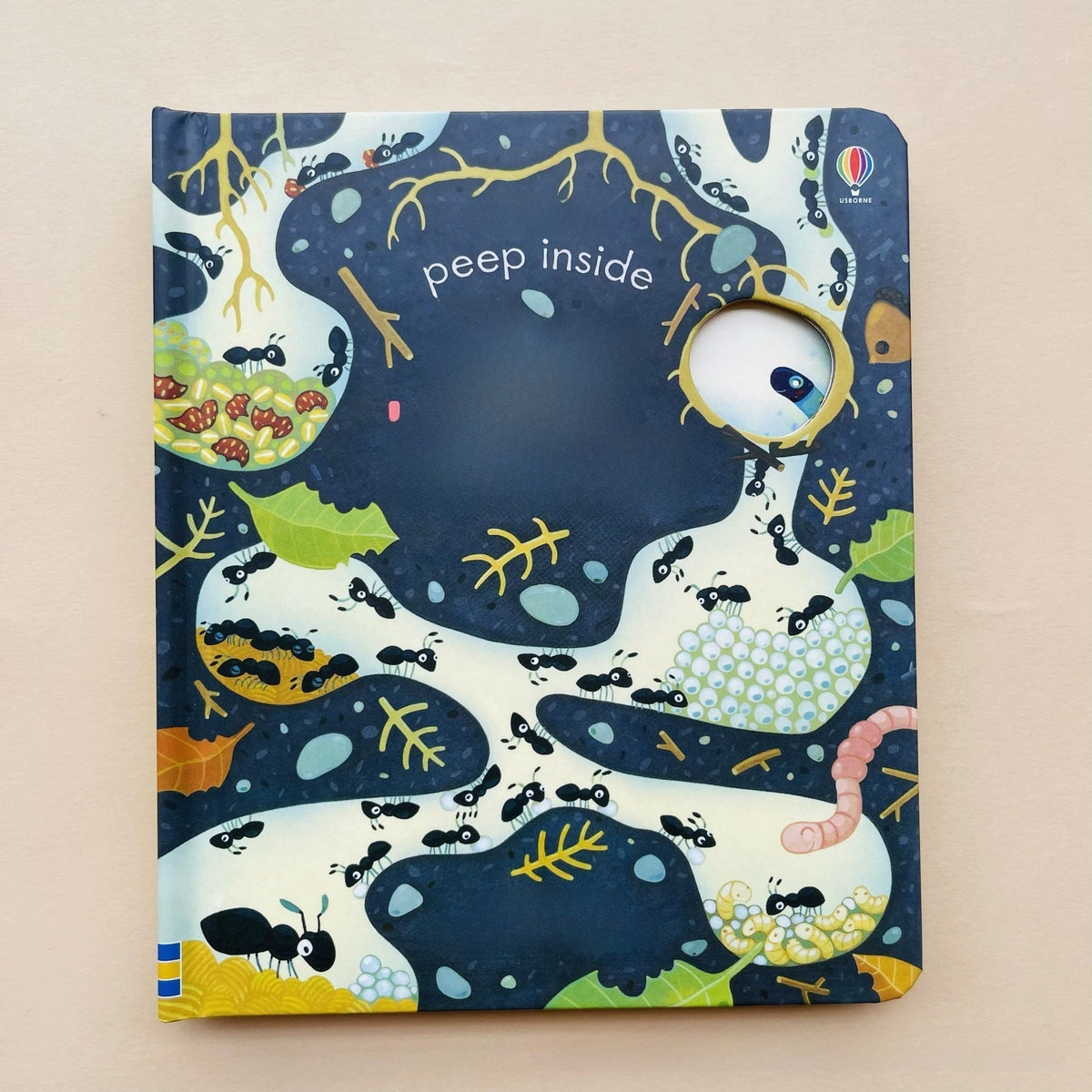 Educational  Picture Books activity book with a dark blue cover, colorful woodland creatures, and a peek-through hole.