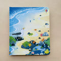 Children’s board book, Educational  Picture Books, with a colorful seaside illustration, beach animals, rocks, and waves on the cover.