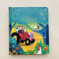 Children’s Educational  Picture Books, a colourful, thick board book with a red tractor, farm animals and leafy scenery.