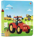 Educational  Picture Books activity book with a bright blue sky and colourful farm tractor illustrations on a sturdy board cover.