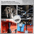 Essential Hardware Tools set of black and silver impact nut driver bits shown on a compact tray and in use