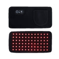 Infrared Heating Belt in black fabric with a compact control panel, curved pocket, and rows of red therapy lights