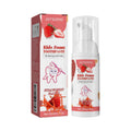 Kids Foam Toothpaste in a white pump bottle with red strawberry graphics, clear cap, and matching strawberry-flavor box