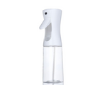 Kitchen Oil Spray Bottle with a white plastic trigger top and a clear, slim reservoir with visible dip tube