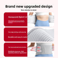 Medical Waist Support Belt in gray breathable mesh with honeycomb knit, reinforced edges and adjustable compression straps