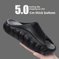 Mens Summer Outdoor Clogs in black EVA with a closed toe, perforated upper, textured sides and thick ridged sole