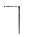 Professional Makeup Brush Set featuring a single black eyeliner brush with a slim handle and compact angled brown bristles
