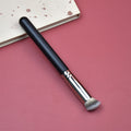 Professional Makeup Brush Set featuring a single foundation brush with a black handle, silver ferrule and dense angled bristles