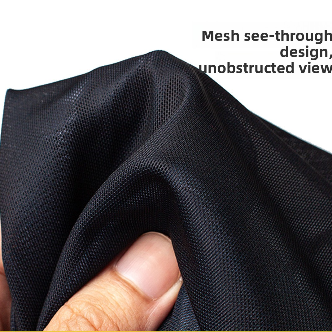 Scary Halloween Full Head mesh mask with black hood and realistic horror faces featuring painted details and bared teeth