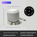 Snowflake Christmas Projection Light in white plastic with a rounded projector body, flared base, and USB cable.