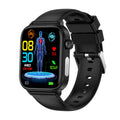 VIBE LOOP Ban ET570 smartwatch with a black silicone strap, rectangular color display, side crown and fitness health icons