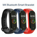 VIBE LOOP Ban smart fitness wristbands in black, navy blue and red silicone, with slim touch screens and step displays