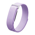 VIBE LOOP BANS woven nylon watch strap in light lavender with a textured weave and silver buckle closure
