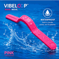 Vibration Loop Ban Alarm Watch with a bright pink silicone loop band, raised dot texture and compact curved fitness tracker display.