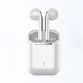 Wireless Gaming Bluetooth Earphones in a white plastic charging case, with two matching stem-style earbuds and a green indicator