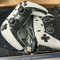 Wireless HDMI TV Game Console with two white and black wireless controllers, featuring dual analog sticks and cross-shaped directional pads.